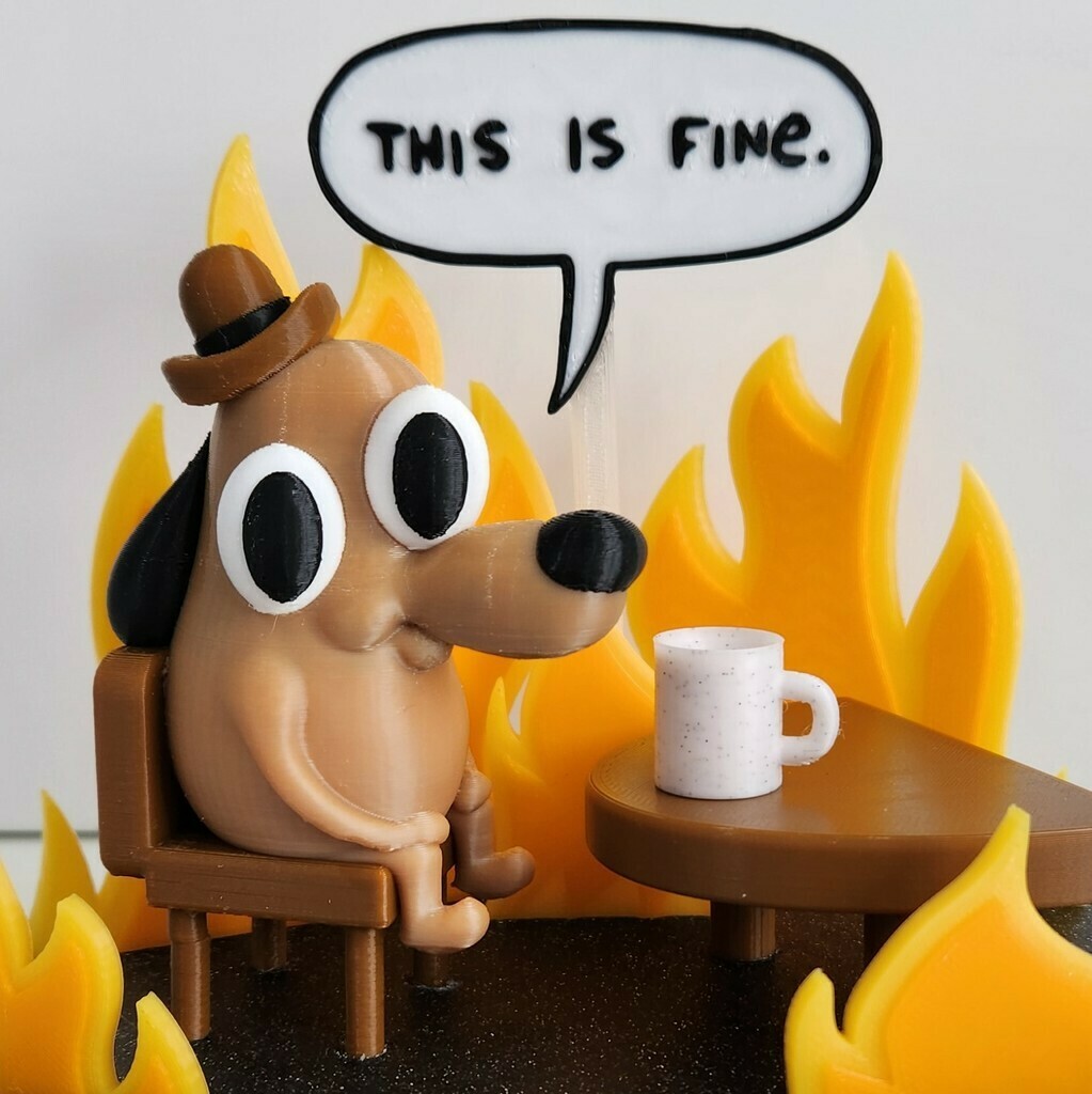 THIS IS FINE DOG狗