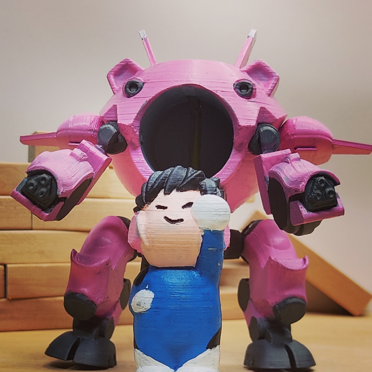 守望先锋 D.VA 和机甲