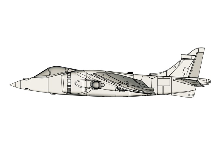 AV8A海鹞 90涵道 可以垂起