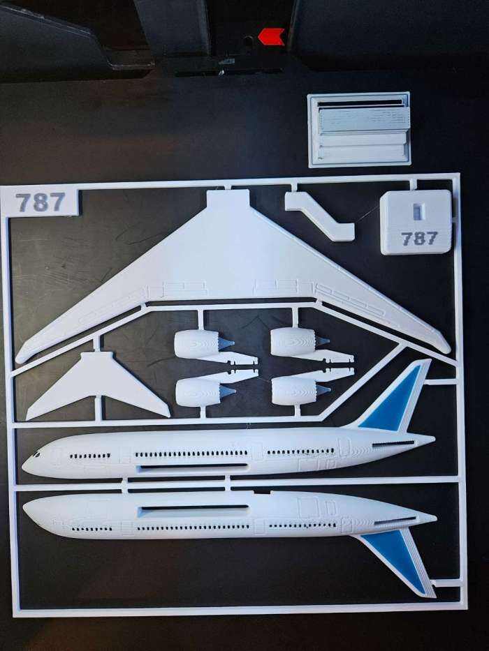 播音787套件卡 飞机模型 