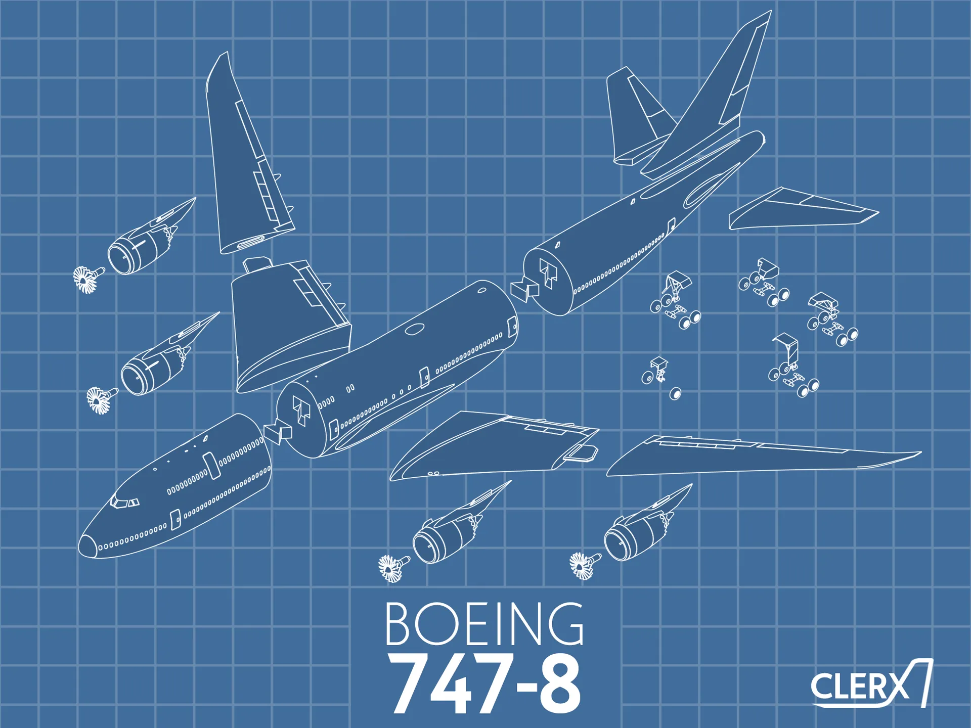 波音747-8  比例1:144 飞机模型