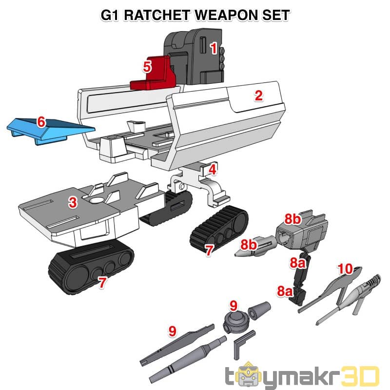 【变形金刚】Ratchet Weapon Set