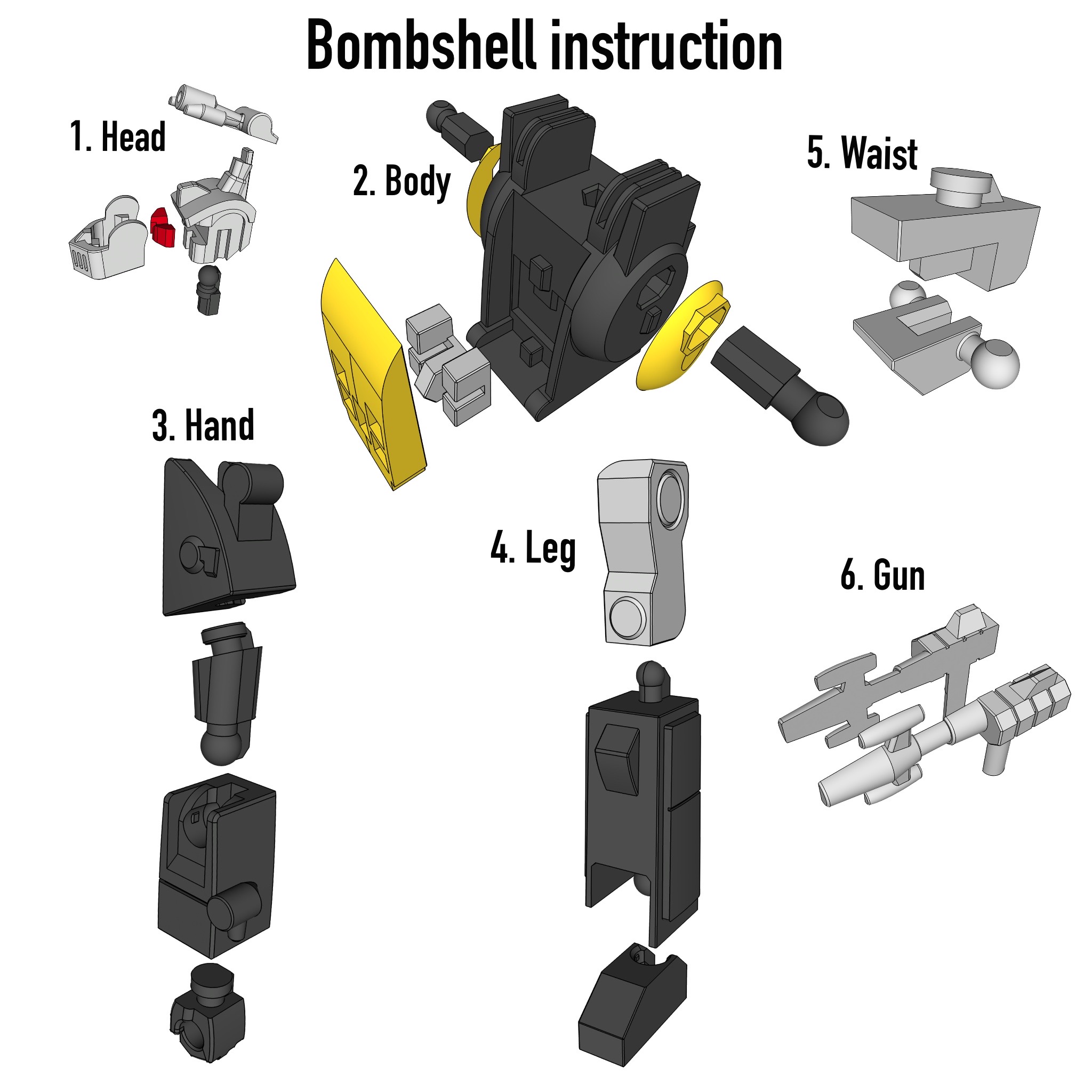 【变形金刚】 Bombshell 机器人