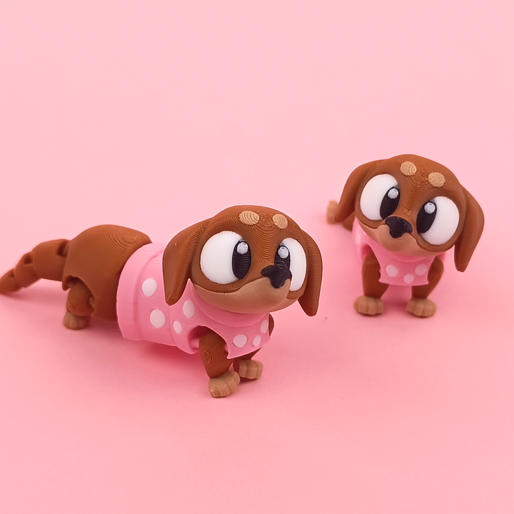 可动腊肠犬