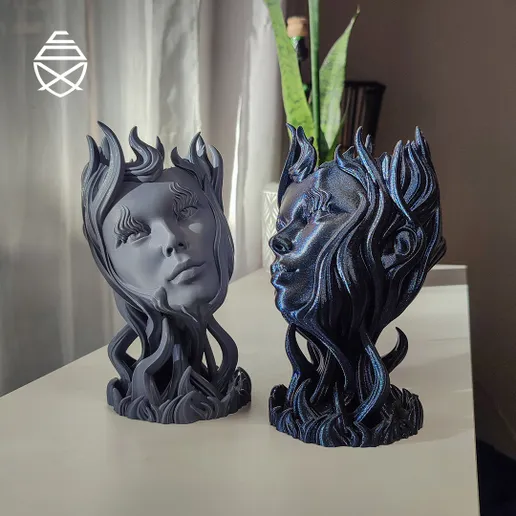 优雅女人花盆